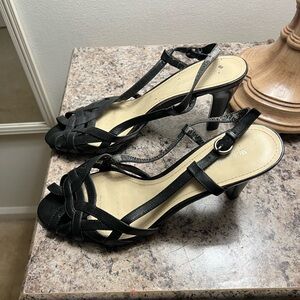 Worthington Leather Strappy Heeled Sandal
